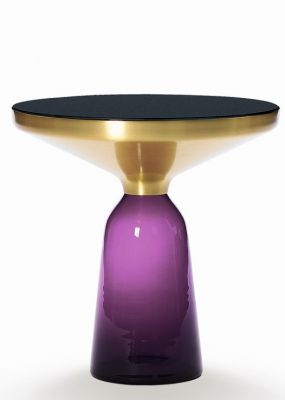 Bell Side Table Beistelltisch Messing ClassiCon Amethyst Violett